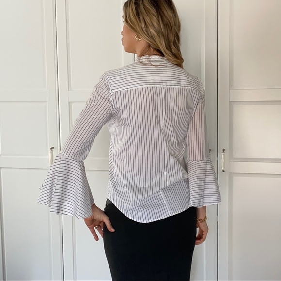 Calvin Klein spring striped blouse - Picture 6 of 13